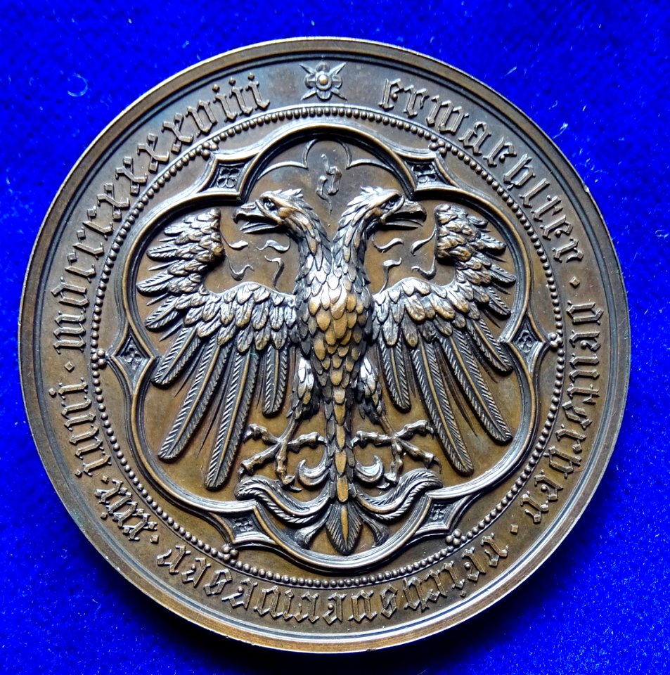 Archduke John of Austria 1848 Frankfurt Br.- Medal, reverse