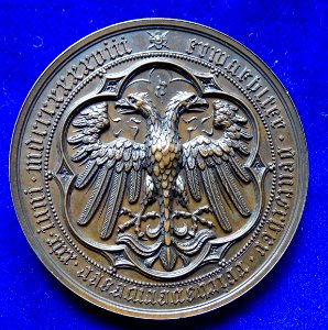 Archduke John of Austria 1848 Frankfurt Br.- Medal, reverse
