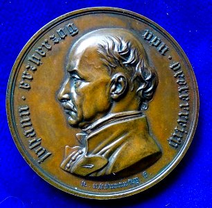 Archduke John of Austria 1848 Frankfurt Br.- Medal, obverse photo