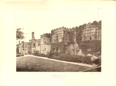 Architecture of the renaissance in England Plate 07 Haddon Hall the garden front