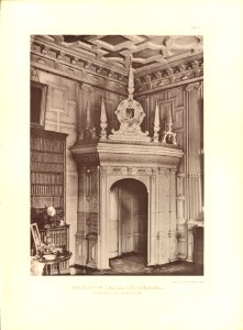 Architecture of the renaissance in England Plate 11 Broughton Castle, Oxfordshire, doorway in dining room