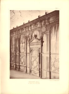 Architecture of the renaissance in England Plate 08 Haddon Hall in the long gallery