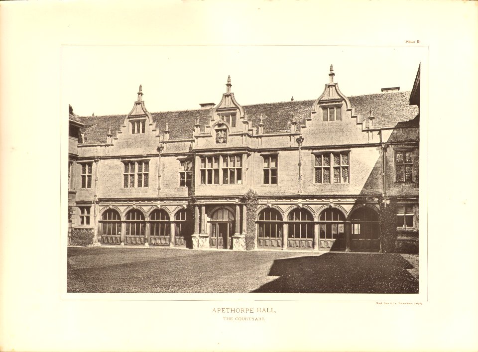 Architecture of the renaissance in England Plate 15 Apethorpe Hall the courtyard