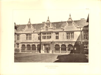 Architecture of the renaissance in England Plate 15 Apethorpe Hall the courtyard