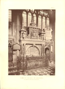 Architecture of the renaissance in England Plate 13 Tomb of the Earl of Leicester photo