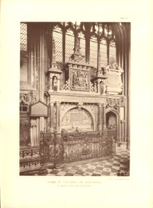 Architecture of the renaissance in England Plate 13 Tomb of the Earl of Leicester