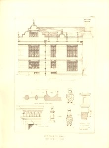 Architecture of the renaissance in England Plate 17 Apethorpe Hall part of east front