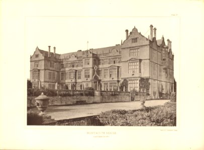 Architecture of the renaissance in England Plate 27 Montacute House garden front