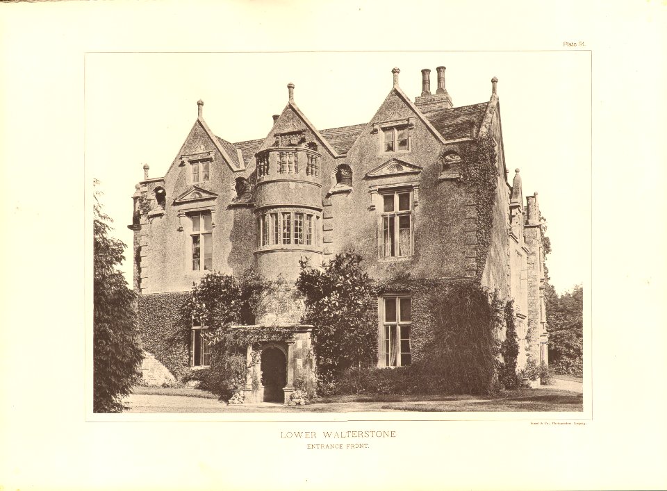 Architecture of the renaissance in England Plate 31 Lower Walterstone entrance porch