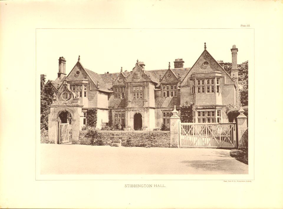 Architecture of the renaissance in England Plate 18 Stibbington Hall