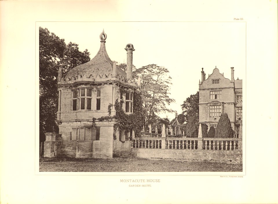 Architecture of the renaissance in England Plate 29 Montacute House garden house