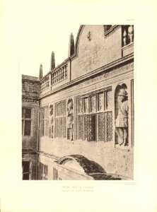 Architecture of the renaissance in England Plate 28 Montacute House detail of part of front