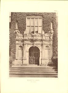 Architecture of the renaissance in England Plate 38 Wroxton Abbey the porch