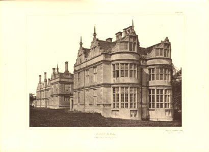 Architecture of the renaissance in England Plate 48 Kirby Hall the bay windows