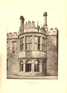 Architecture of the renaissance in England Plate 57 Hinchingbrooke Hall a bay window