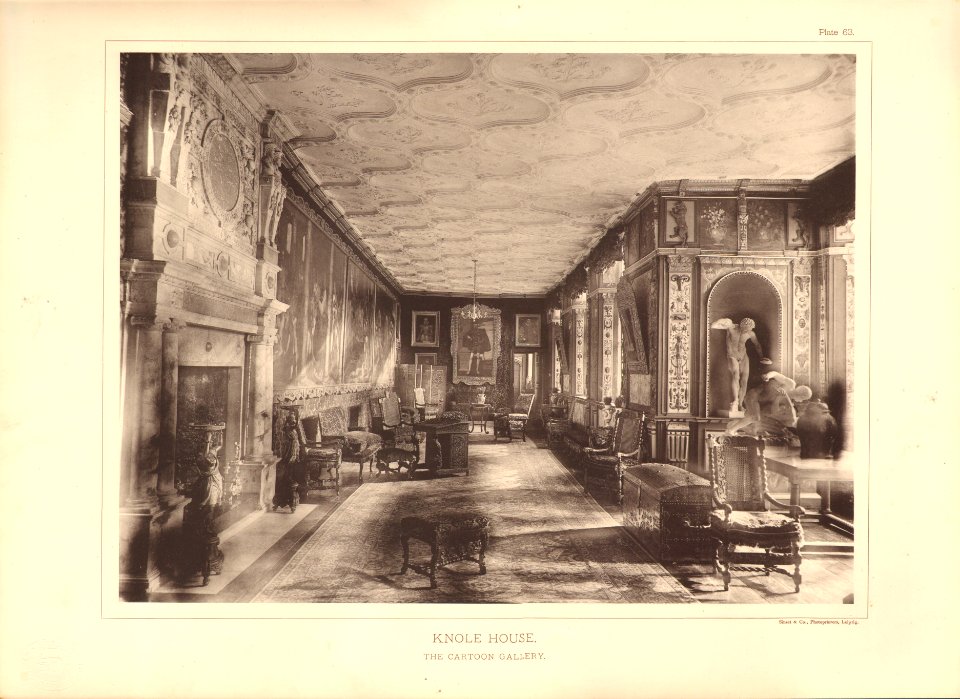Architecture of the renaissance in England Plate 63 Knole House the cartoon gallery