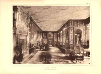 Architecture of the renaissance in England Plate 63 Knole House the cartoon gallery