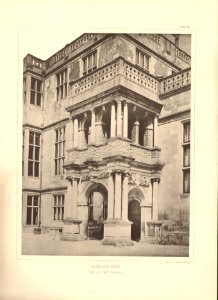 Architecture of the renaissance in England Plate 61 Audley End one of the porches