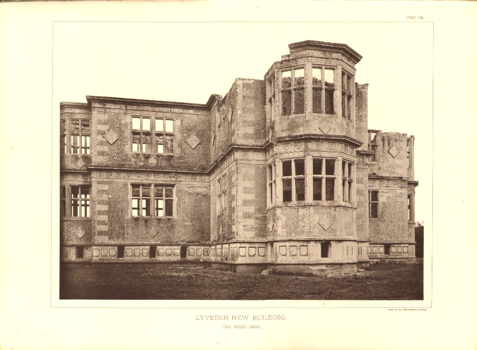 Architecture of the renaissance in England Plate 54 Lyveden New Building the west side
