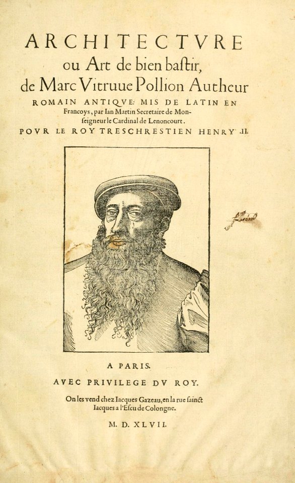 Architecture, ou art de bien bastir (1547), page de titre – Internet Archive (GRI)