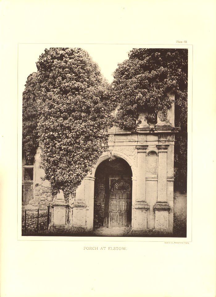 Architecture of the renaissance in England Plate 62 Porch at Elstow