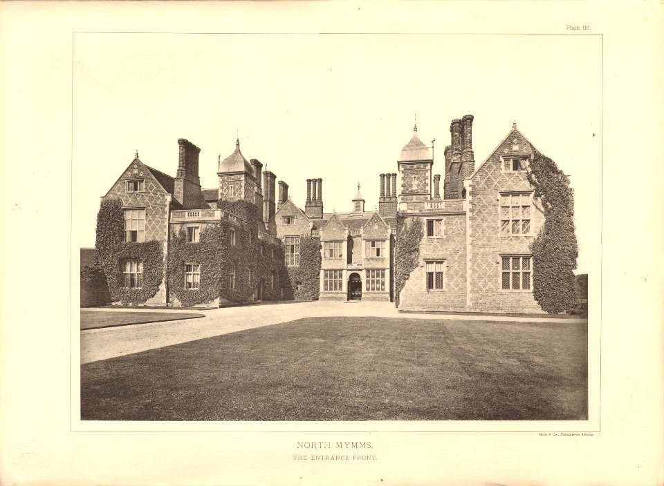 Architecture of the renaissance in England Plate 66 North Mymms the entrance front