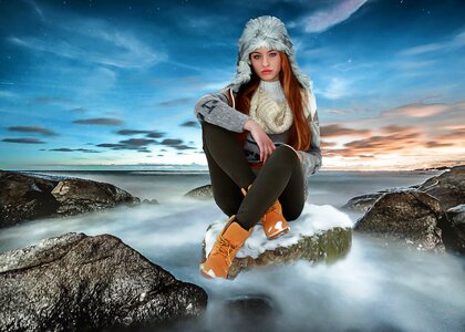 Beauty model nature