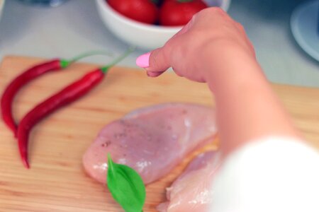 Ingredients chicken meat photo