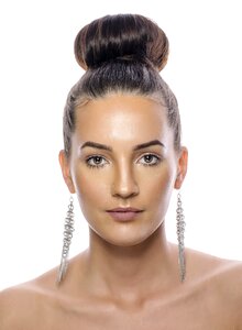Beautiful girl hairdo