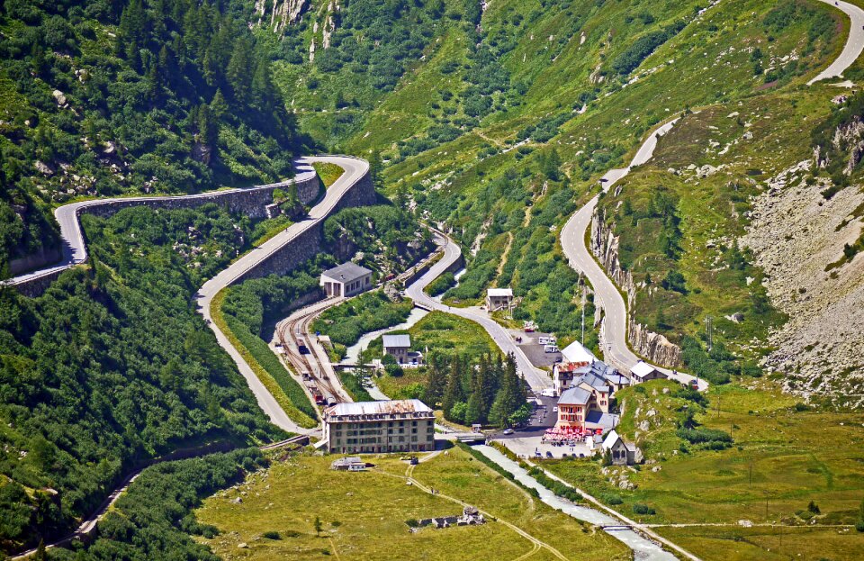 Pass roads furka pass grimsel pass
