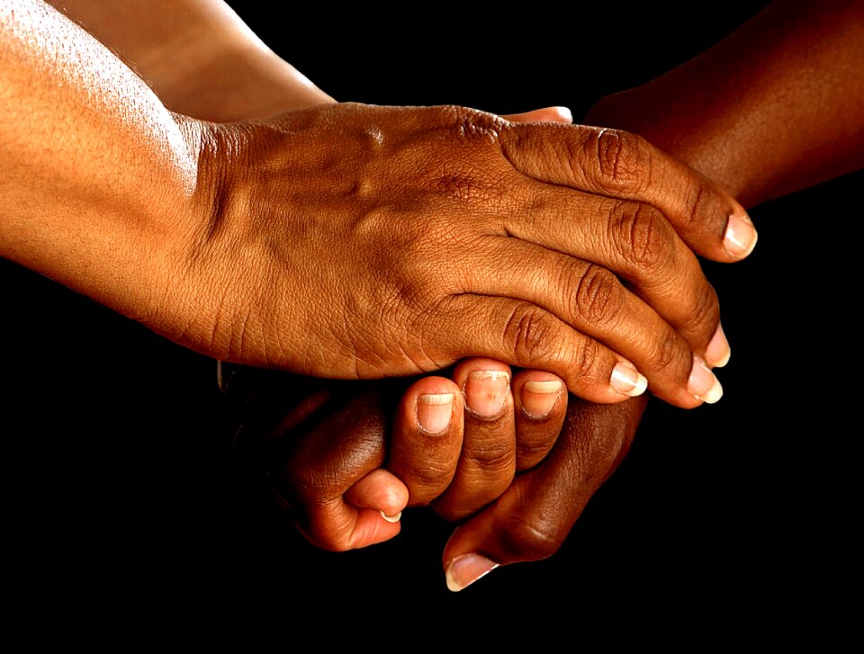 Together help helping hand