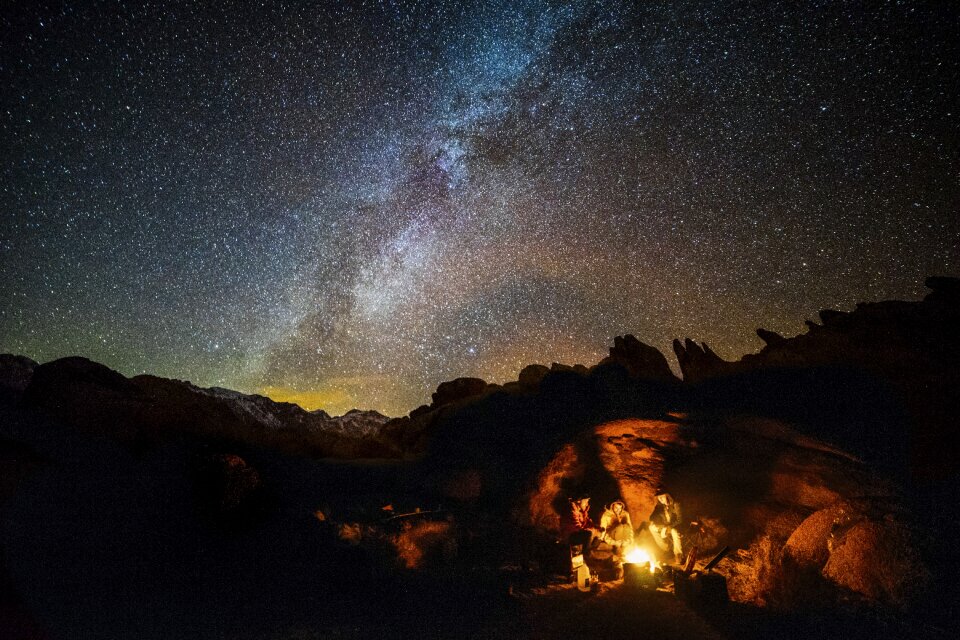 Night people outdoor