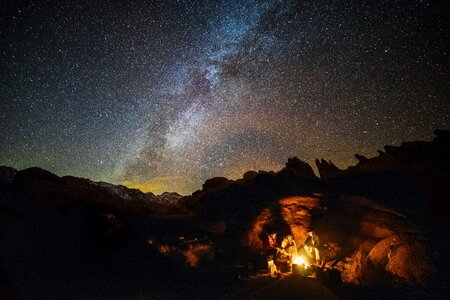 Night people outdoor