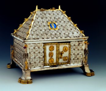 Basle Munster treasury Reliquary shape of a house