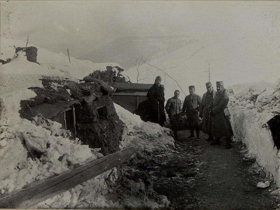 Bataillonskommando beim Inf.Rgt.Nro.13. (BildID 15447923)