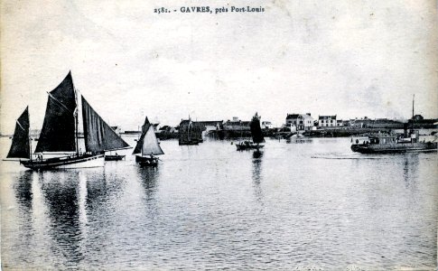 Bateaux à Gâvres vers 1910