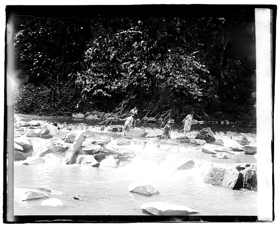 Bathing, Rock Creek Park LOC npcc.04690
