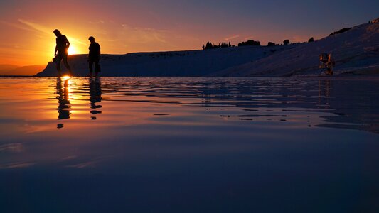 Sunset landscape background
