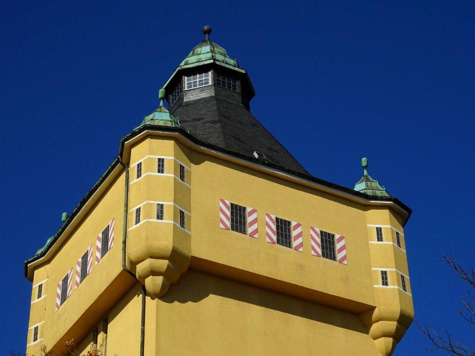 Historically old water tower old building