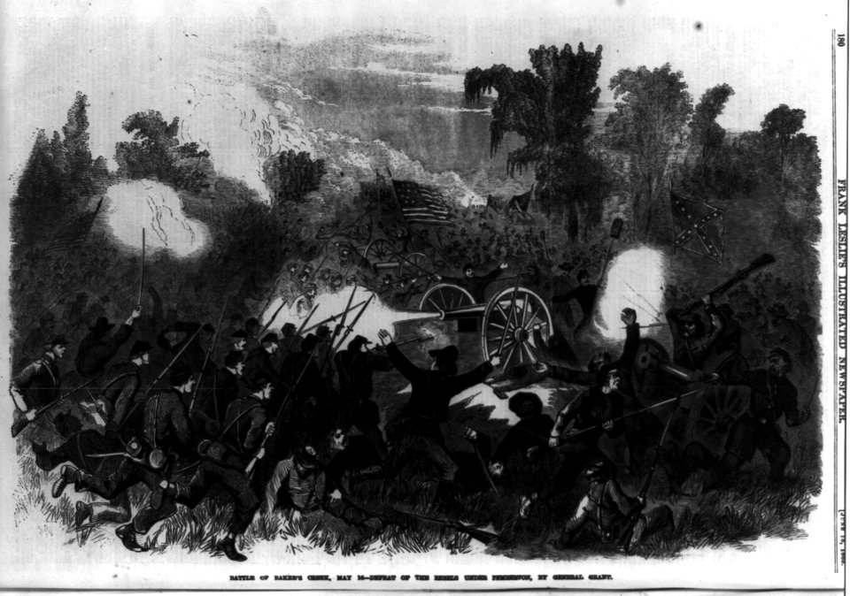 Battle of Baker's Creek, May 16 - defeat of the rebels under Pemberton, by General Grant LCCN99614014