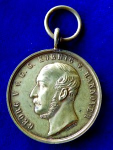 Battle of Langensalza (1866) Hanoverian Medal, obverse