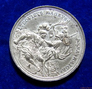 Battle of Ramillies & Seizure of 12 Flanders Towns in the War of the Spanish Succession. Medal 1706. Obverse