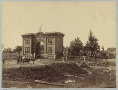 Battle-field of Gettysburg. The cemetery gate LCCN2012647705