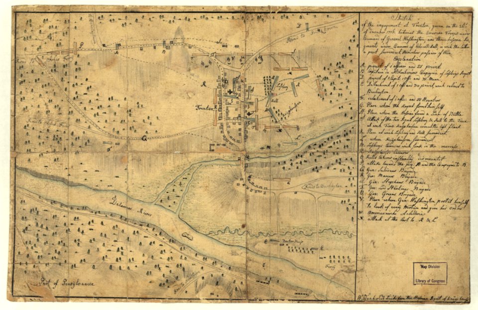 Battle-trenton-sketch-rochambeau