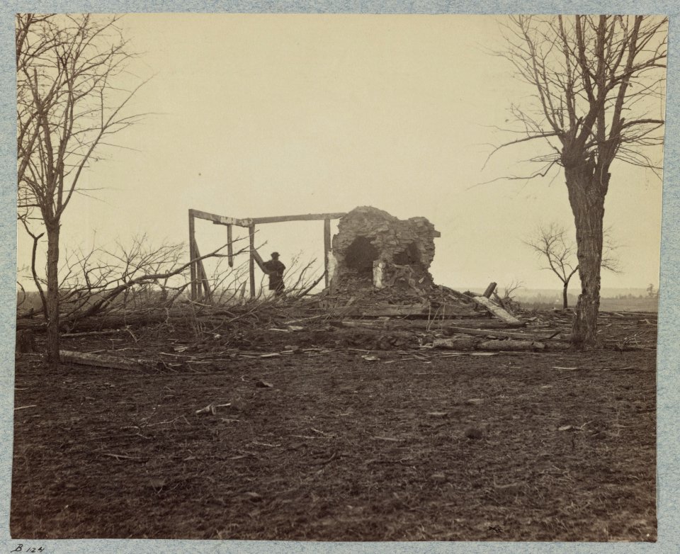 Battlefield of Bull Run, ruins of Henry house LCCN2012647814