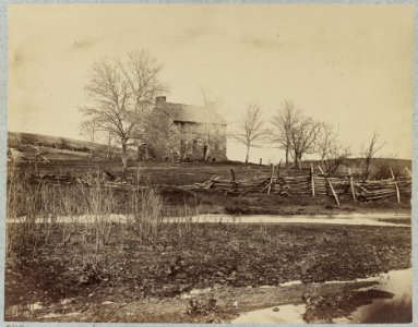 Battlefield of Bull Run. Stone house on Warrenton Pike LCCN2014646174