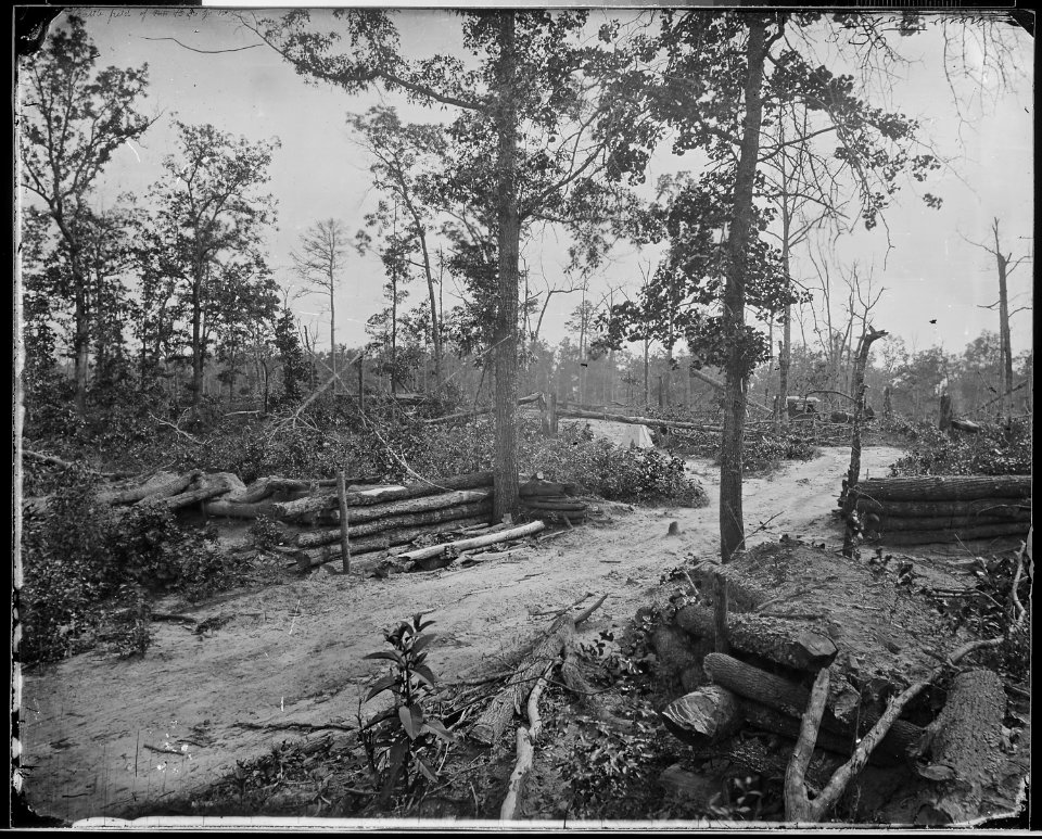 Battlefield, New Hope Church, Ga., 1864, showing Confederate entrenchments. - NARA - 524945