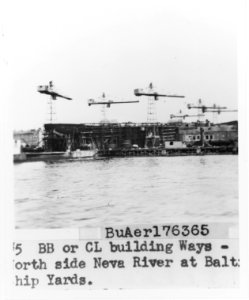 Battleship Sovietskii Soyuz building 1944 80-G-176365