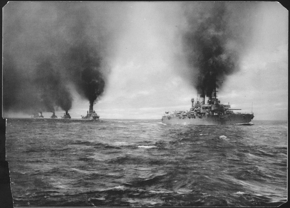 Battleships of the U.S. Atlantic Fleet - NH 105079
