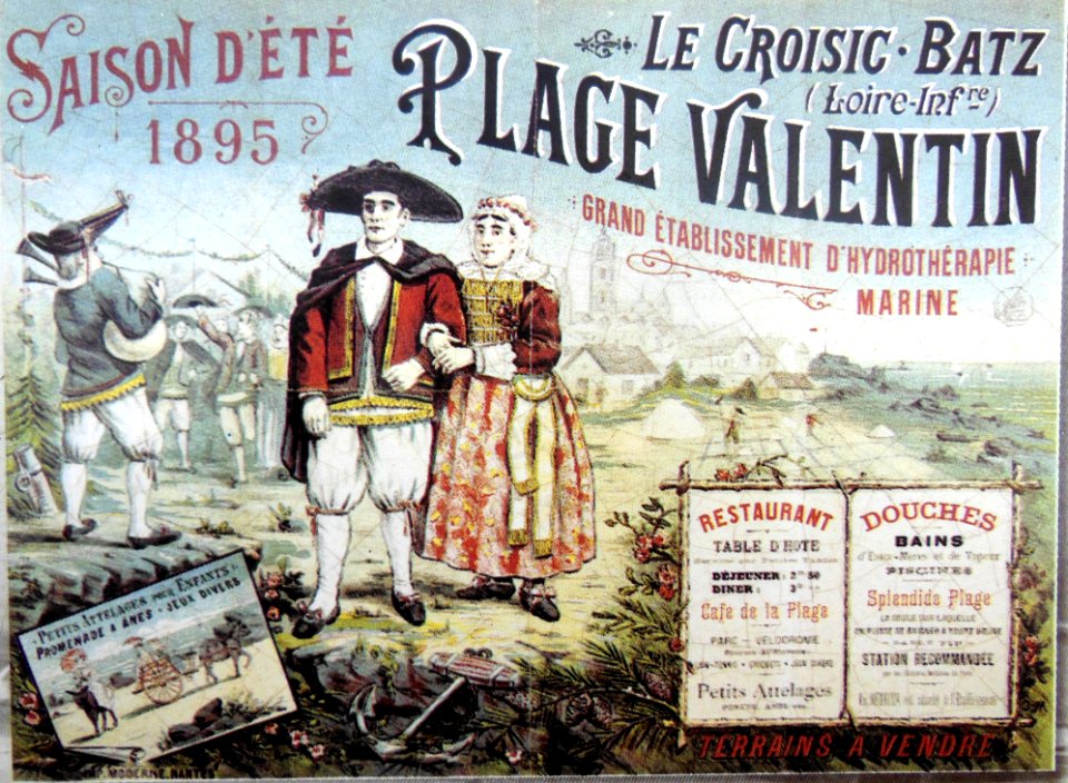 Batz plage Valentin publicité